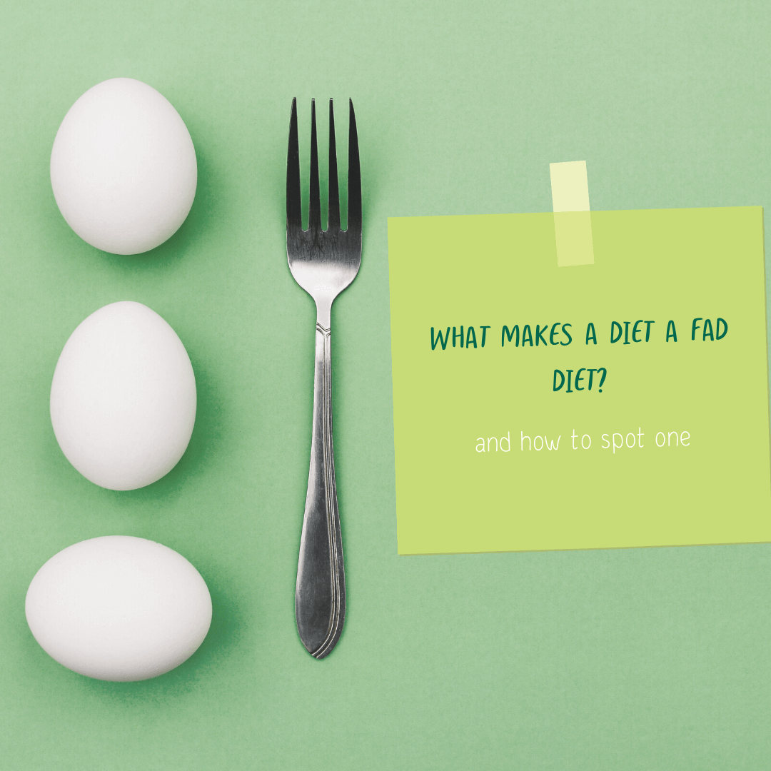 Eggs and Fork depicting a fad diet